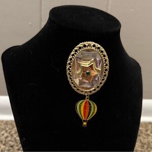 Hot Air Balloon Brooch